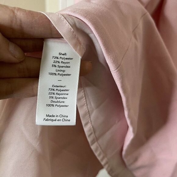 LIKELY pink delancey v neck flare mini dress size US 10 $178 - Picture 6 of 8